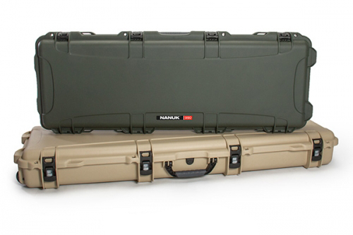 nanuk protective waterproof long cases olive, black 990, 995, 985