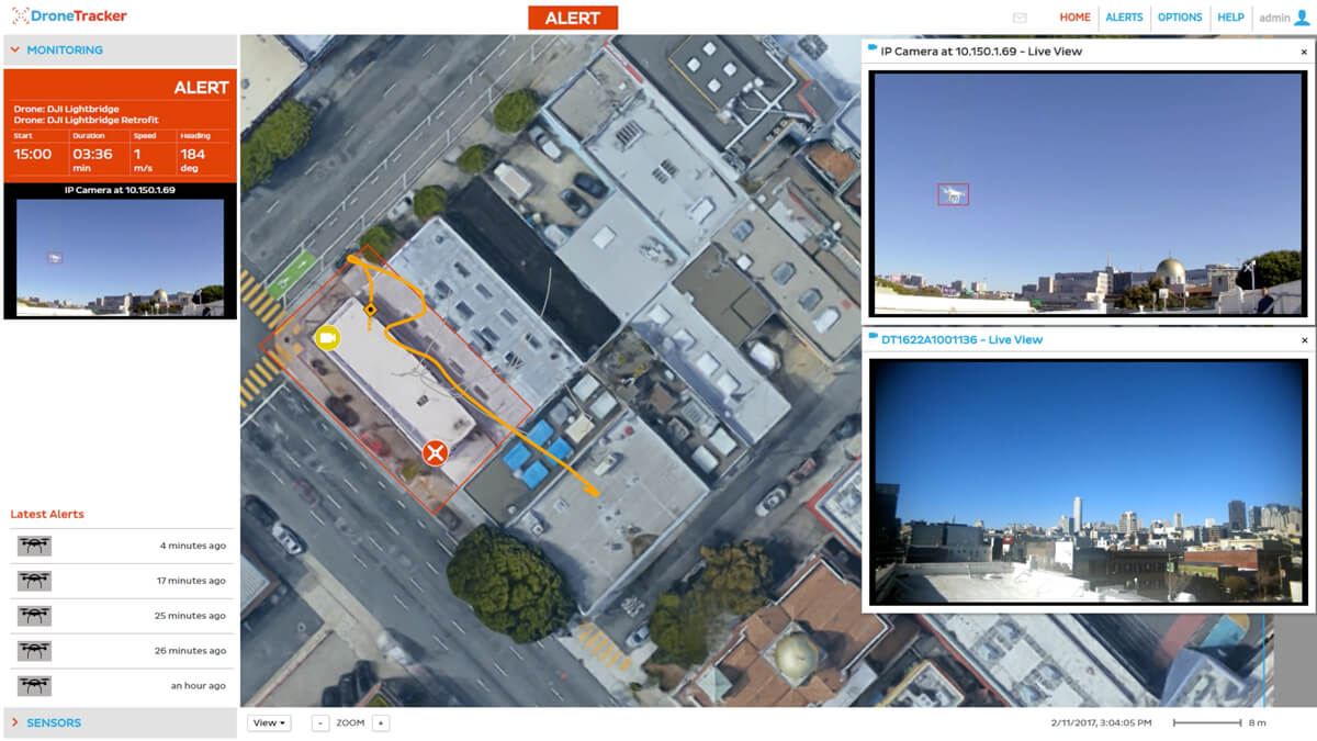 Dedrone Dronetracker software Dedrone Dronetracker software