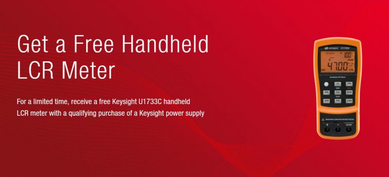 Keysight Free Handheld LCR Meter Promo
