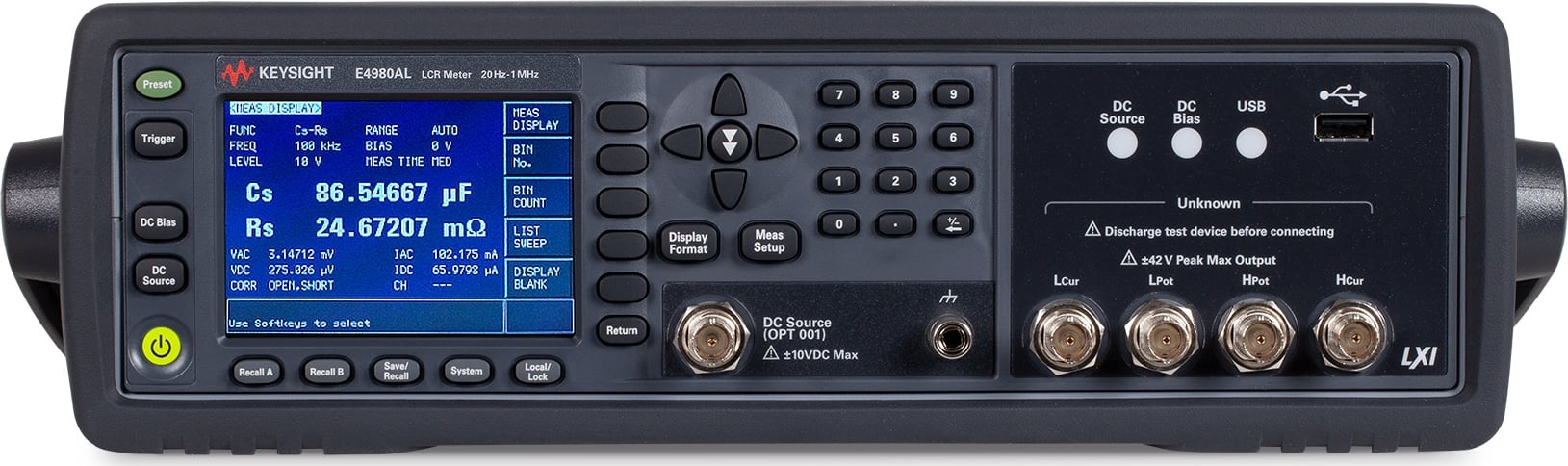E4980A -AL precision LCR meter Keysight E4980A -AL precision LCR meter