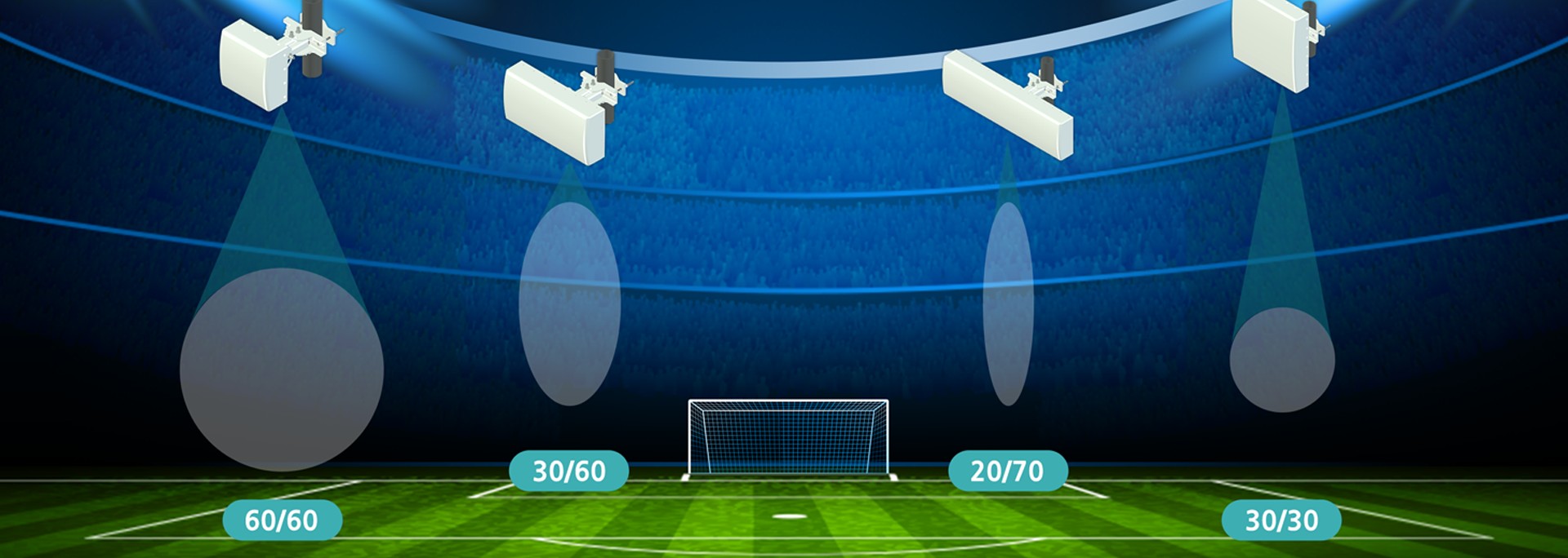Gamma Nu stadium-antennas