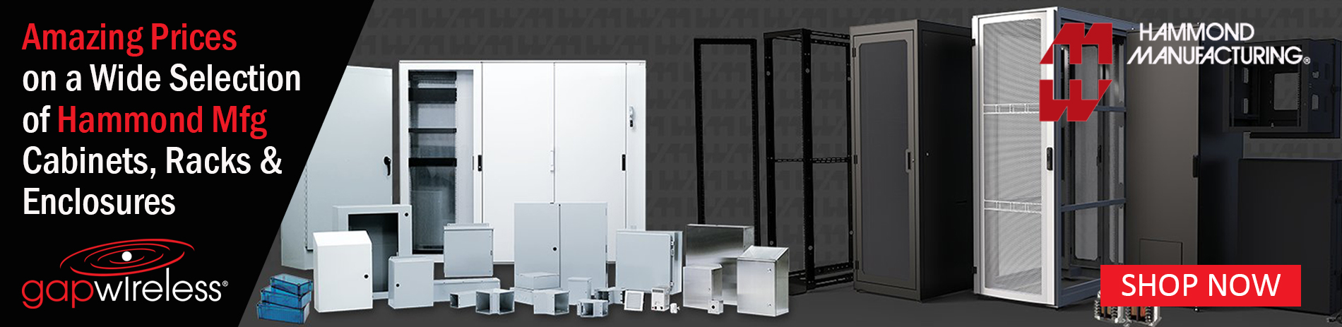 Hammond Mfg server racks, server cabinets electrical enclosures