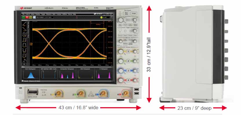 Infiniium S-Series Oscilloscope product dimensions Keysight Technologies Infiniium S-Series Oscilloscope product dimensions