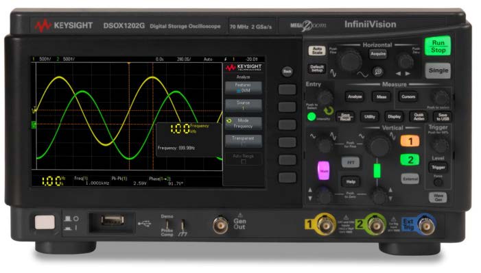 Keysight InfiniiVision 1000 X-Series oscilloscopes, 50 MHz, analog channels