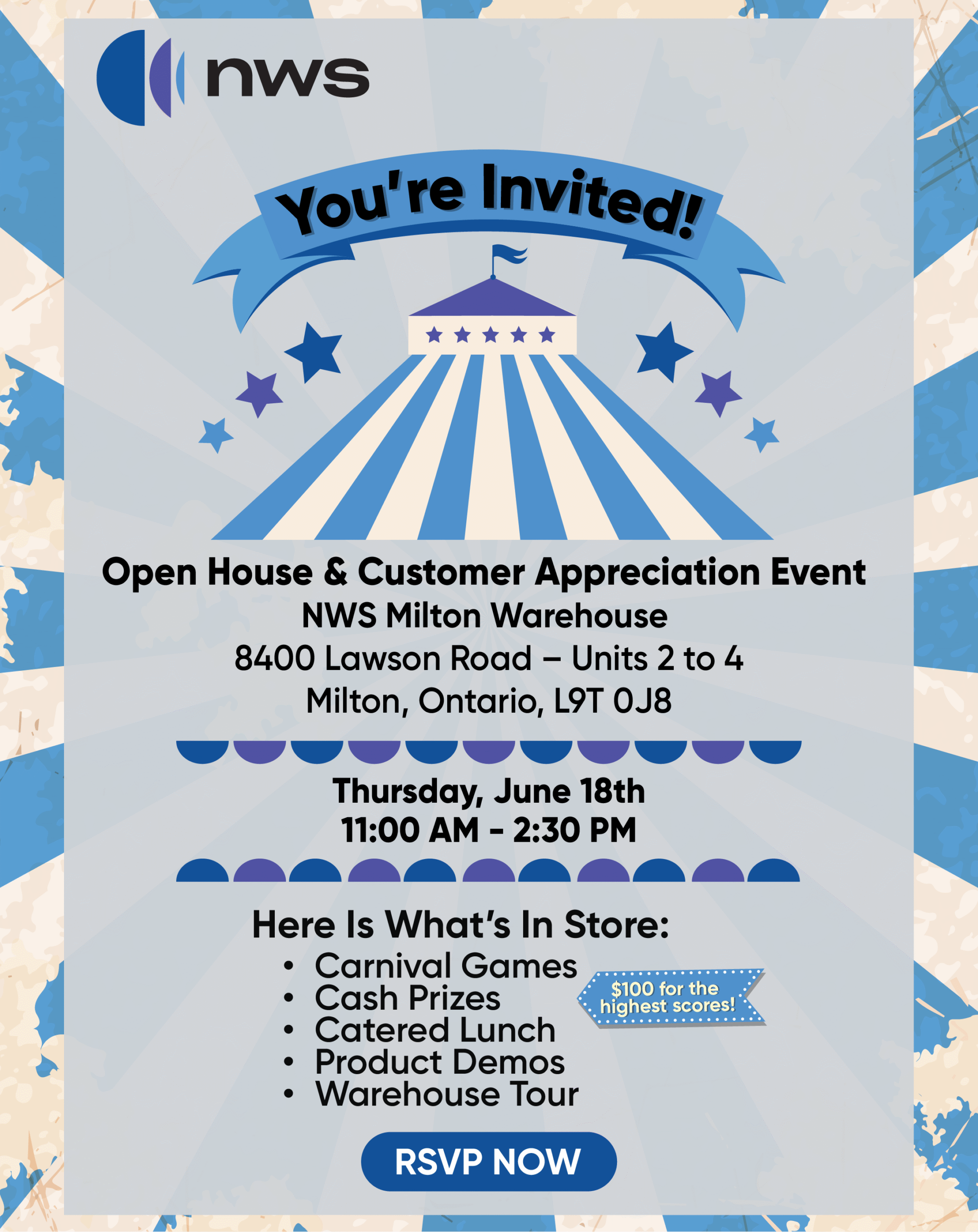 Milton Open House & Customer Appreciation Event Flyer