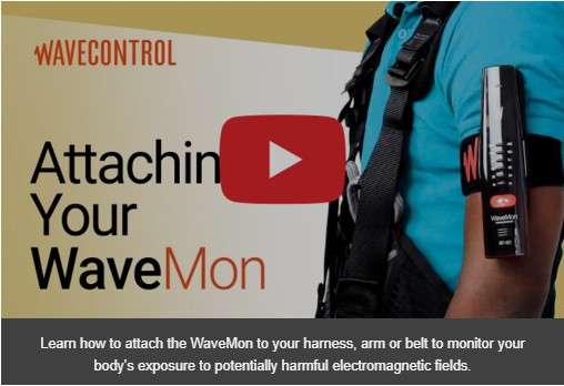 Attaching your WaveMon Personal RF Monitor