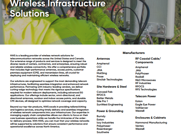 Wireless Infrastructure Solutions