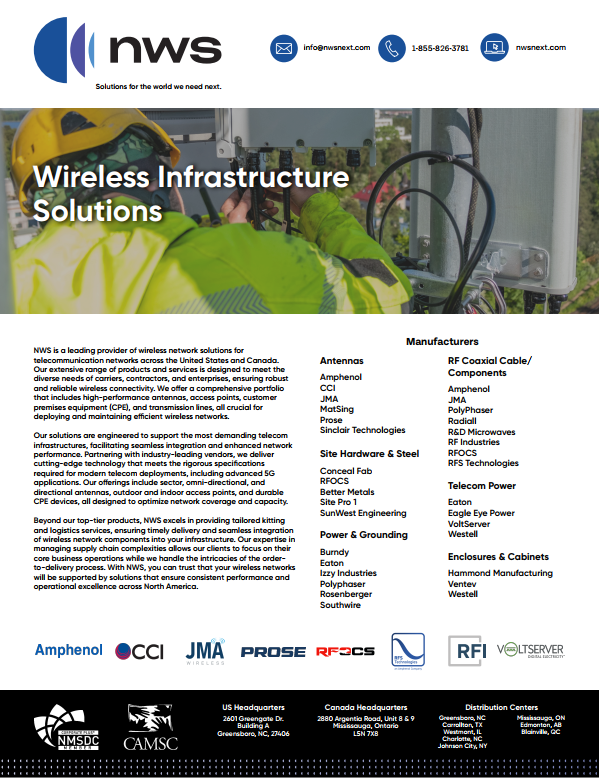 Wireless Infrastructure Solutions Wireless Infrastructure Solutions