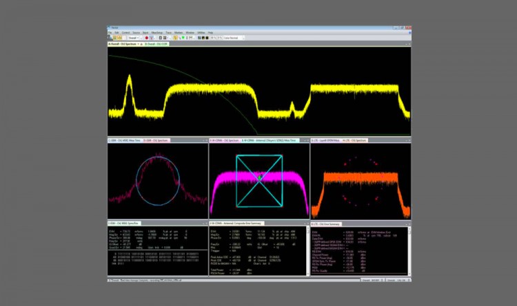 ThinkRF R5500 with Keysight VSA Software screen